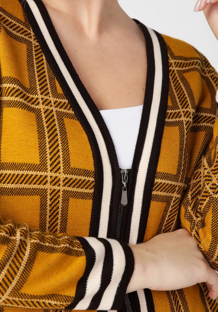 Кардиган женский на молнии шир.  750, рис. 4