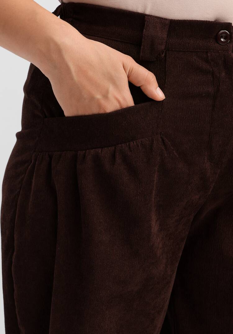 Брюки-бананы с манжетами по низу шир.  750, рис. 5