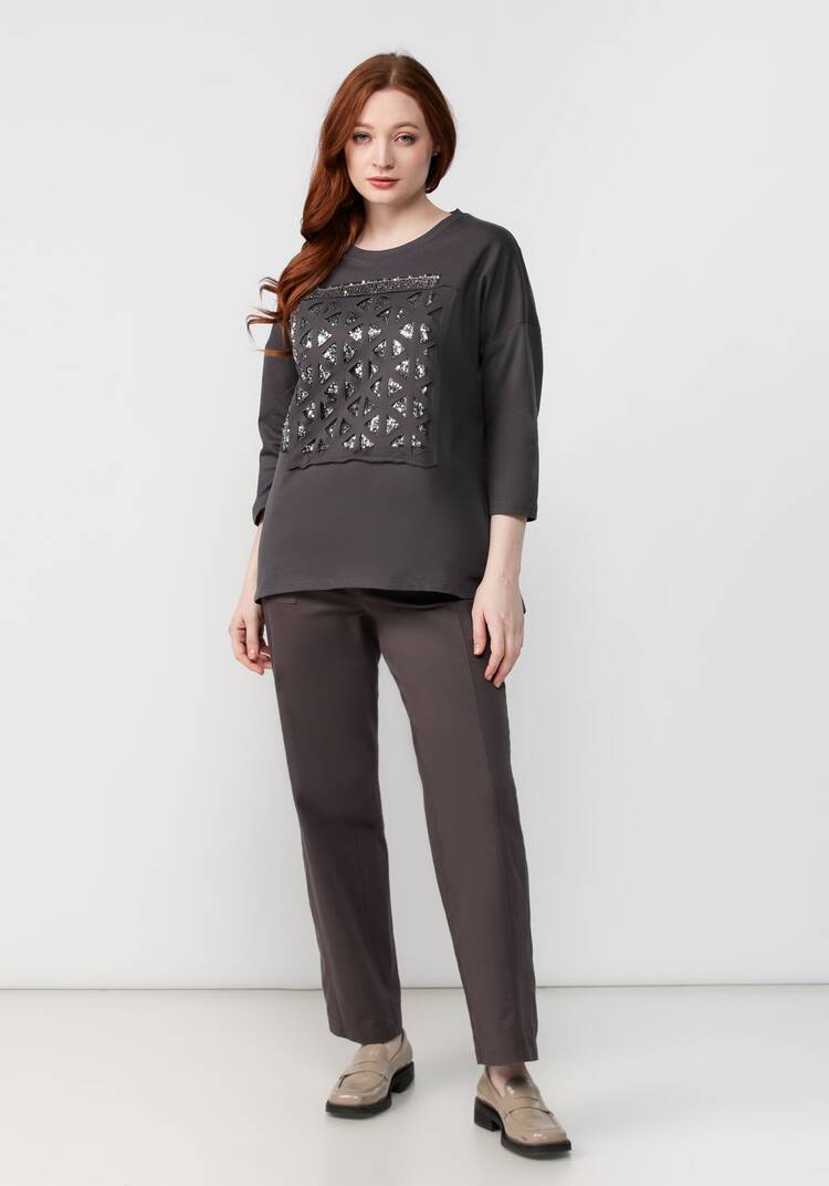 Джемпер Сверкающий принт шир.  750, рис. 18