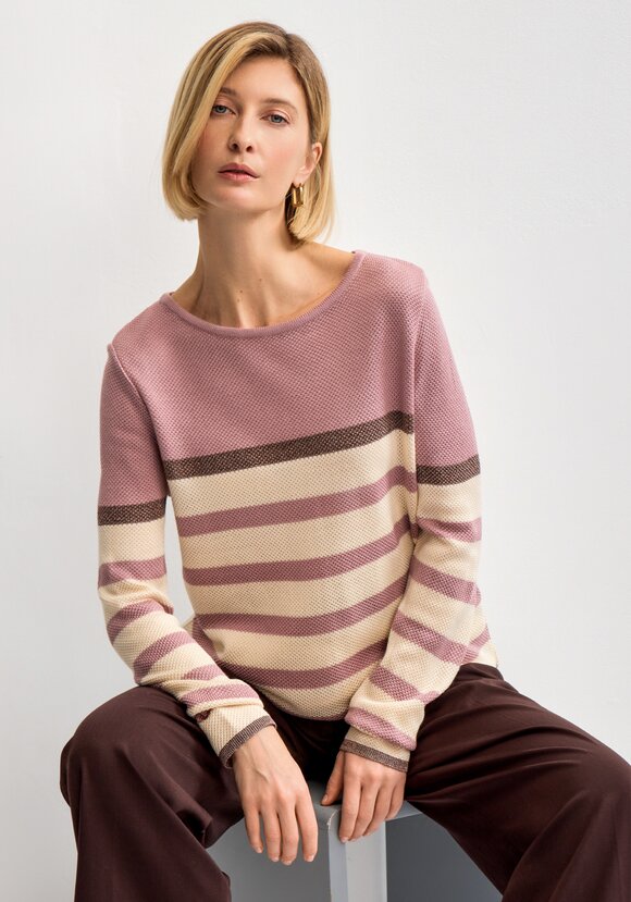 Джемпер в полоску с метанитью шир.  580, рис. 19