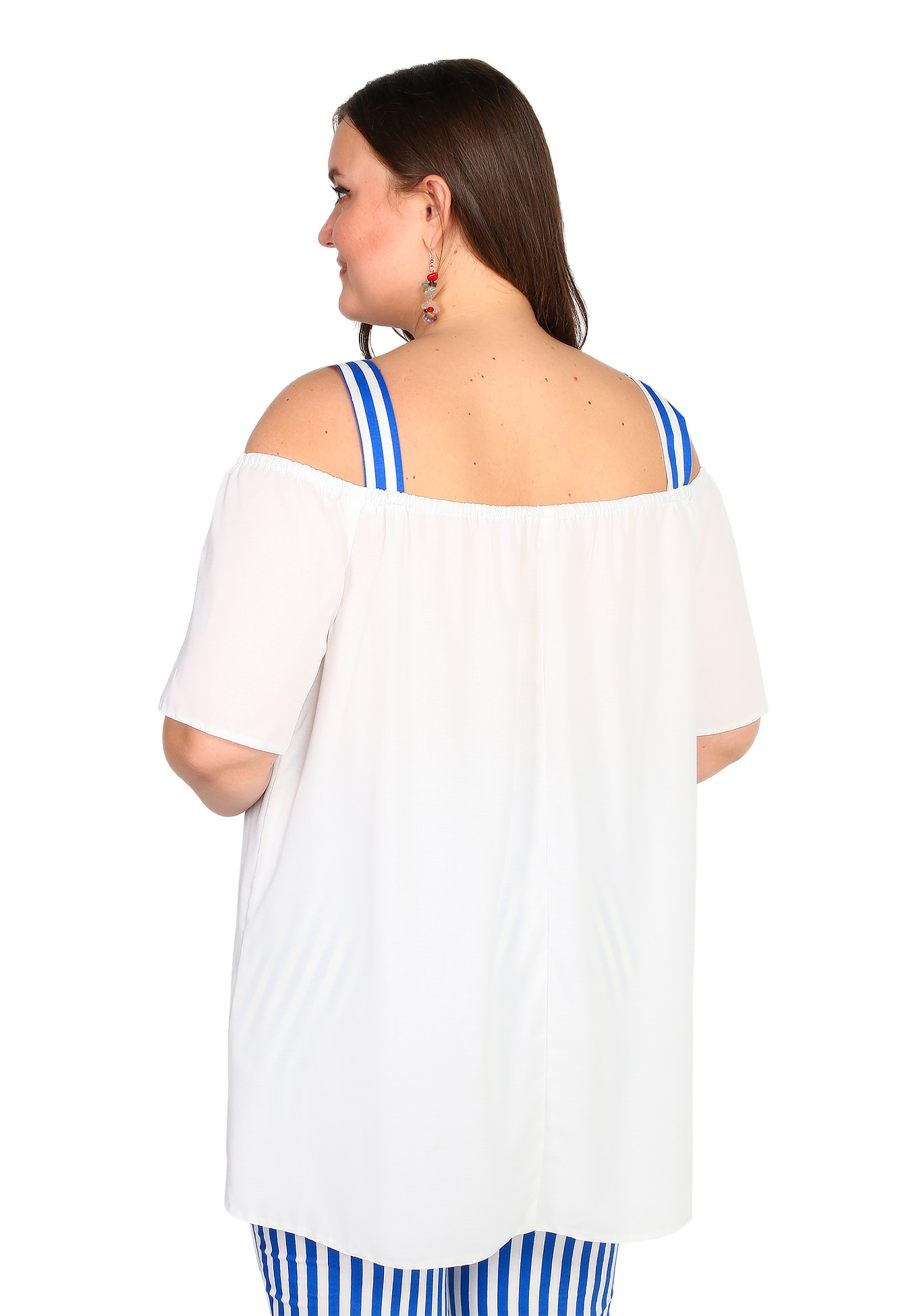 Блуза "Стильное вдохновение" Julia Weber, размер 50, цвет бело-чёрный - фото 3