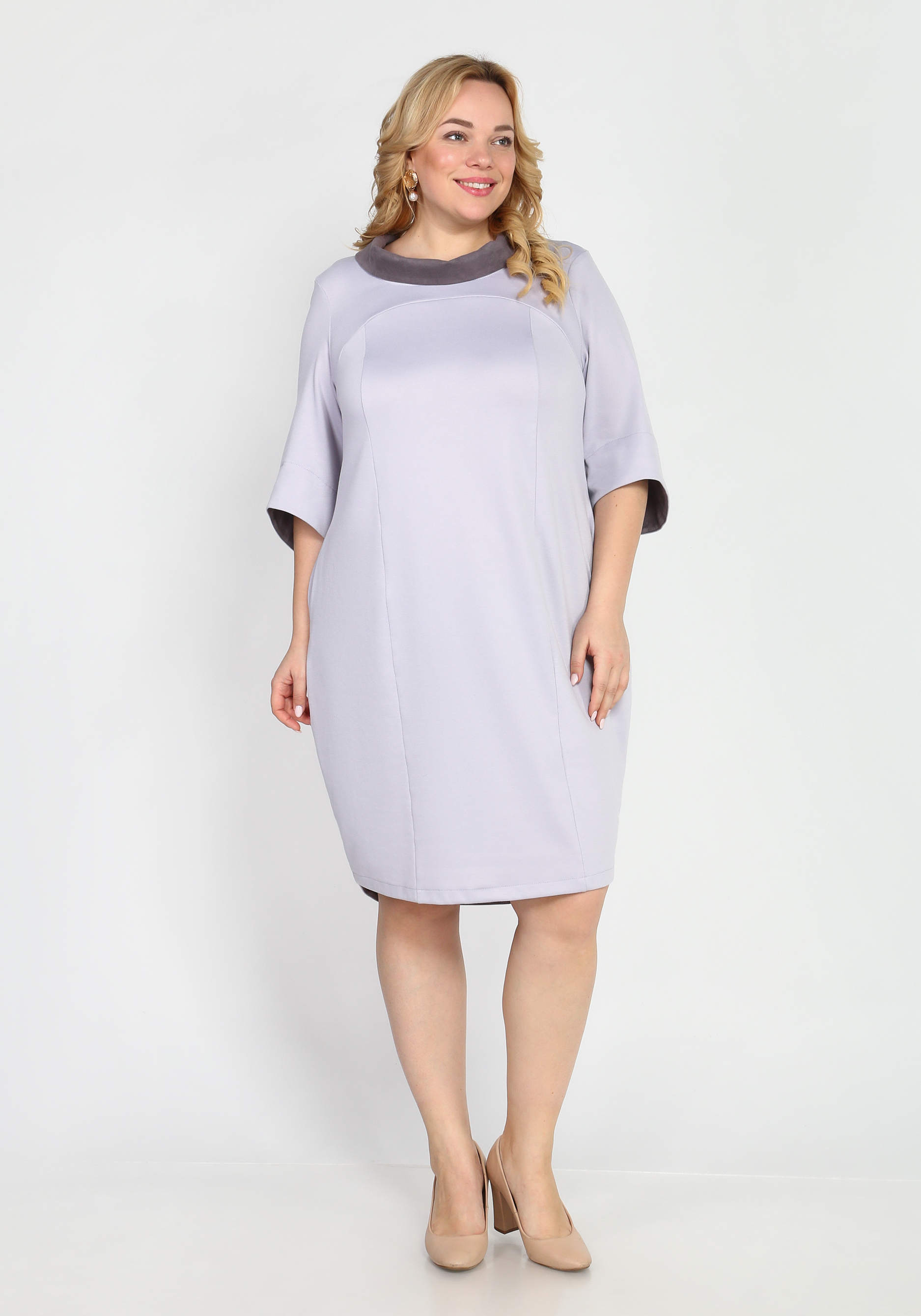 Платье "Воздушное счастье" GalaGrosso, размер 50, цвет синий - фото 5