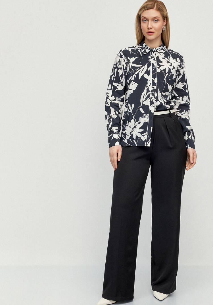 Блуза контрастными лампасами Катрин шир.  750, рис. 10