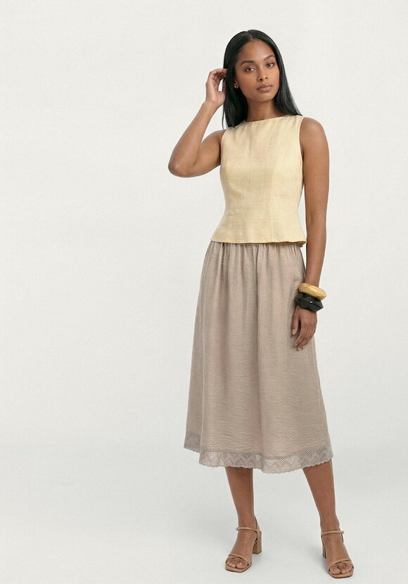 Юбка изо льна Магия кружева шир.  580, рис. 9