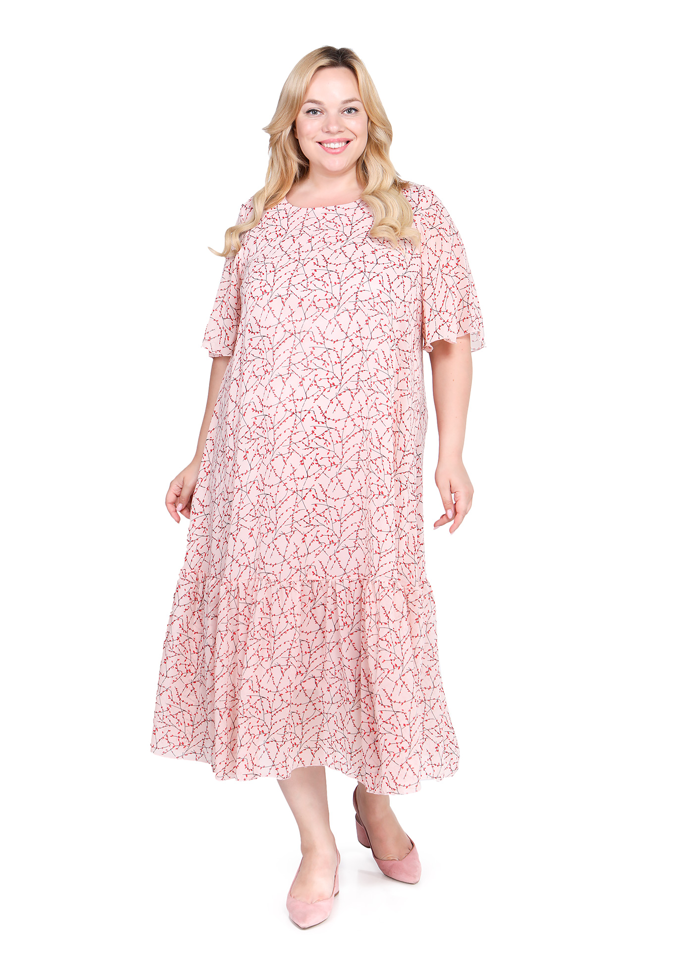 Платье "Идеальный романс" Bianka Modeno, размер 48, цвет фисташковый - фото 4