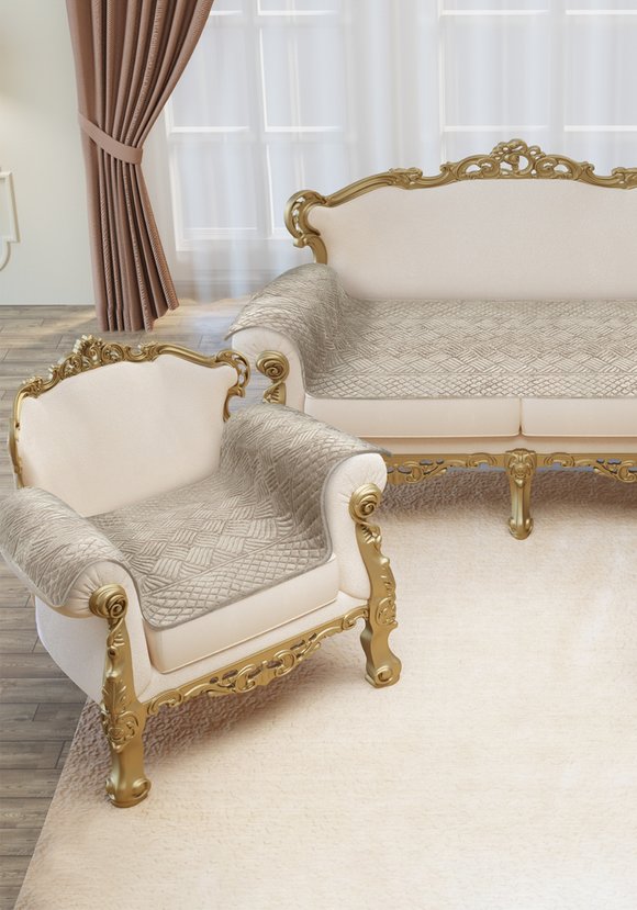 Комплект дивандеков для дивана и кресел шир.  580, рис. 1