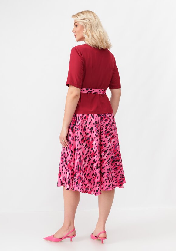 Комплект блуза и юбка с поясом шир.  580, рис. 12