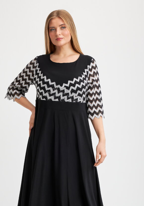 Платье Мальвина с отделкой из кружева шир.  580, рис. 12