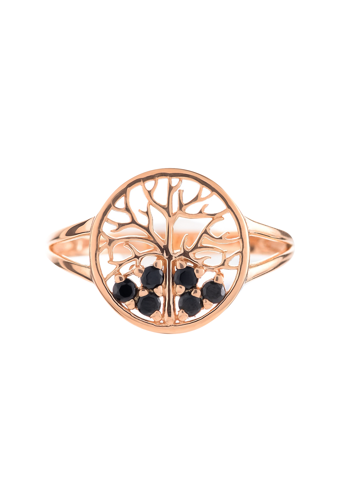 Серебряное кольцо «Дерево удачи» Серебряный Дом, цвет родий, размер 16 сплит шенк - фото 4