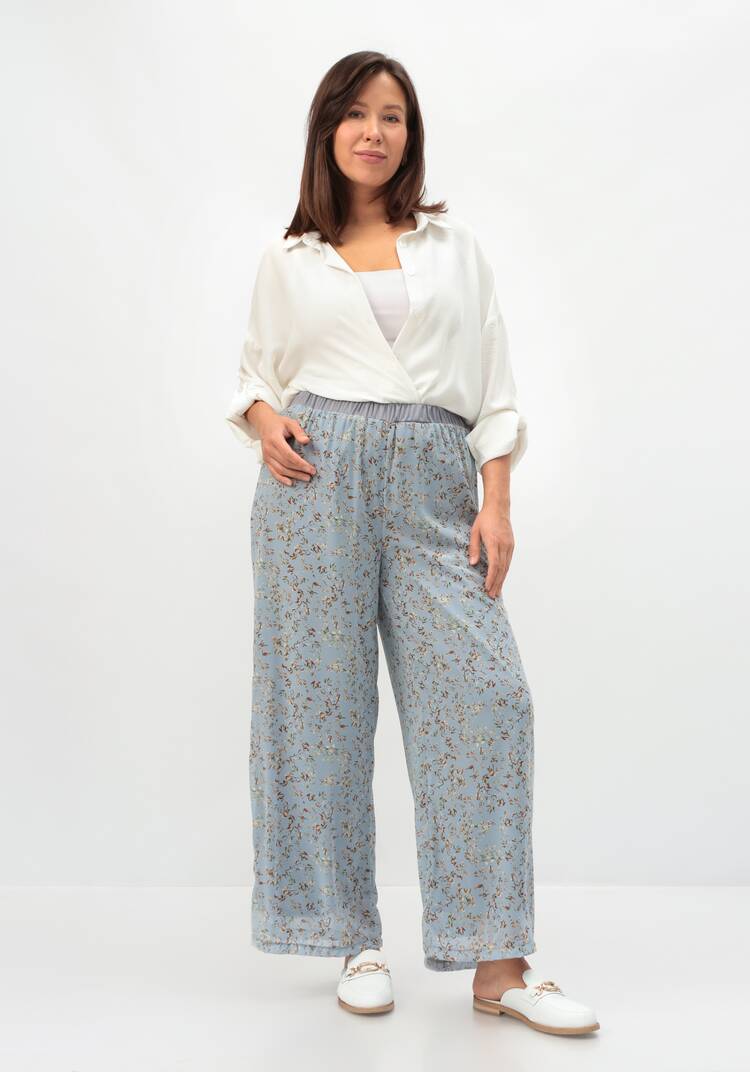 Брюки с резинкой на талии прямые шир.  750, рис. 34