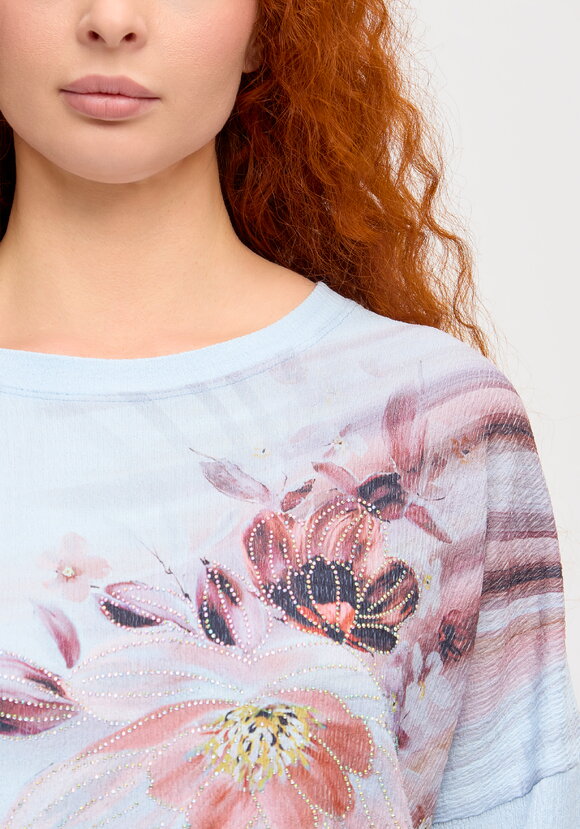 Блуза с принтом Миланика шир.  580, рис. 30