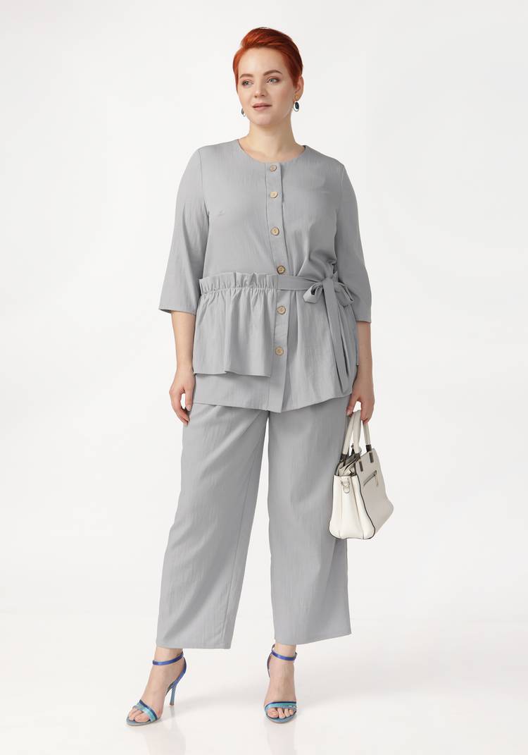 Брюки с защипами на поясе шир.  750, рис. 7