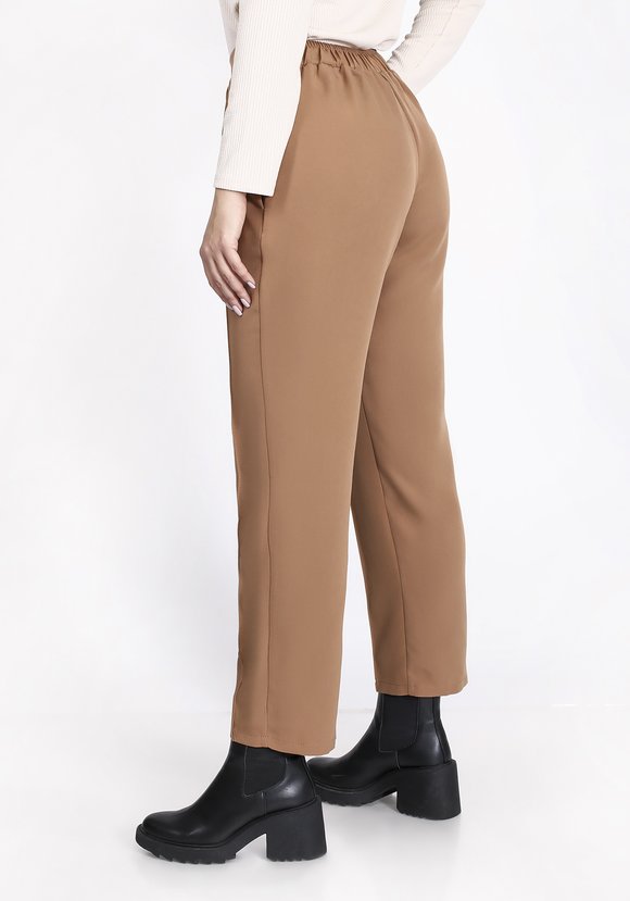 Брюки с декоративными отстрочками шир.  580, рис. 2