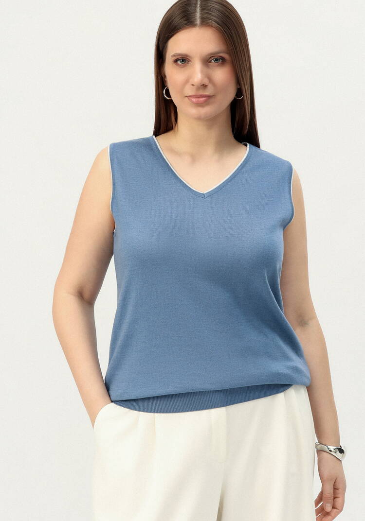 Топ с декором из метанити шир.  750, рис. 39