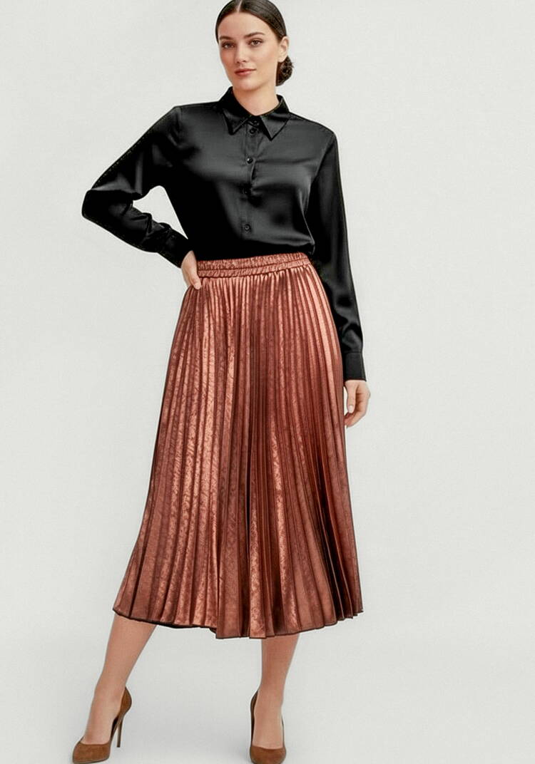 Юбка гофре с блестящим напылением шир.  750, рис. 6