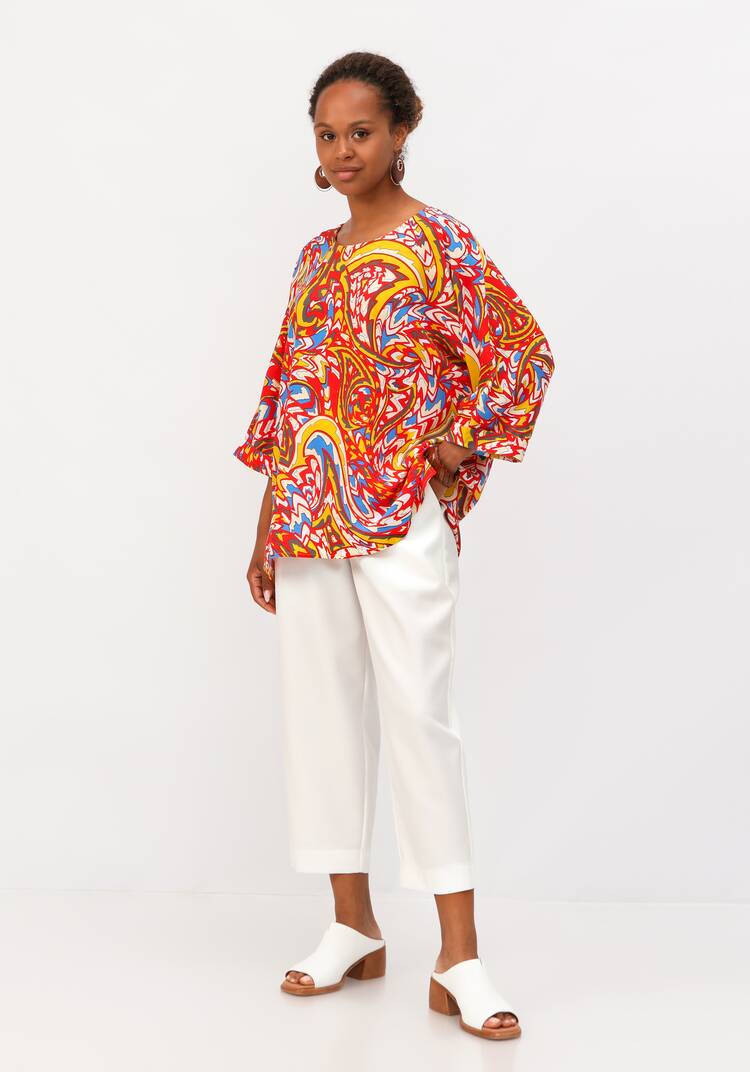 Блуза  с цельнокроеным рукавом шир.  750, рис. 15