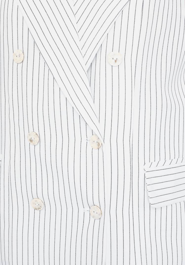 Жакет двубортный в полоску шир.  750, рис. 4