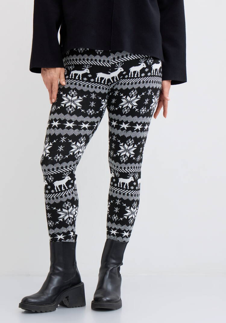 Лосины с принтом утепленные на меху шир.  750, рис. 20