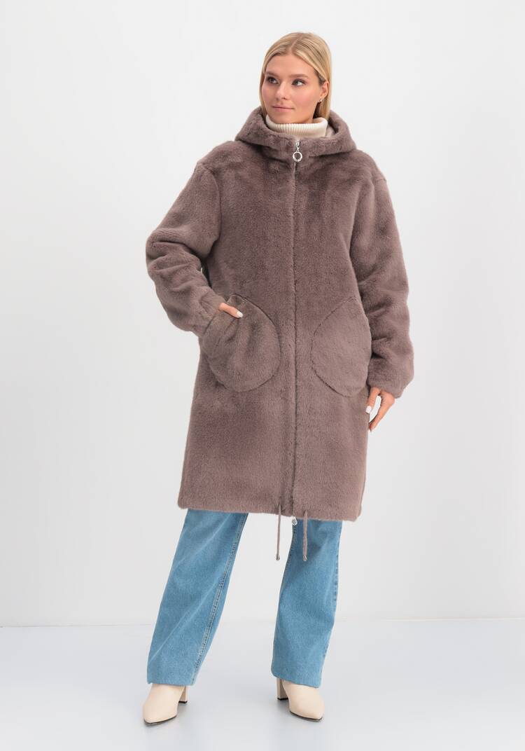 Пальто из экомеха шир.  750, рис. 21