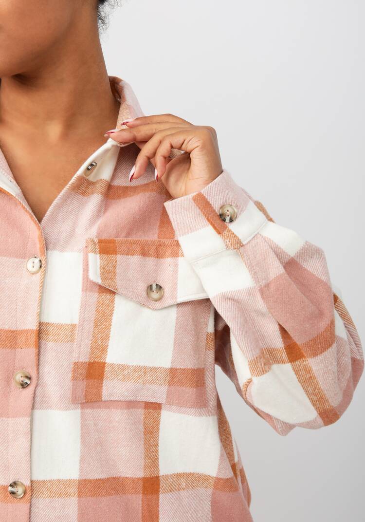 Рубашка удлиненная в клетку Венди шир.  750, рис. 12