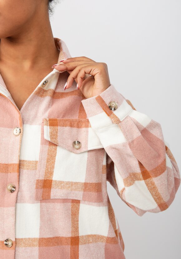 Рубашка удлиненная в клетку Венди шир.  580, рис. 12