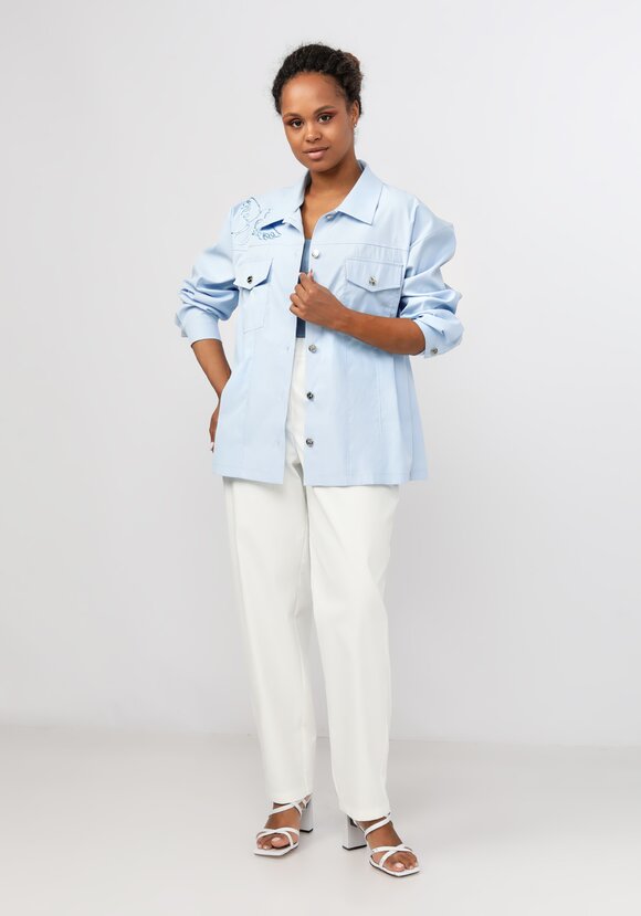 Жакет с вышивкой на кармане шир.  580, рис. 2