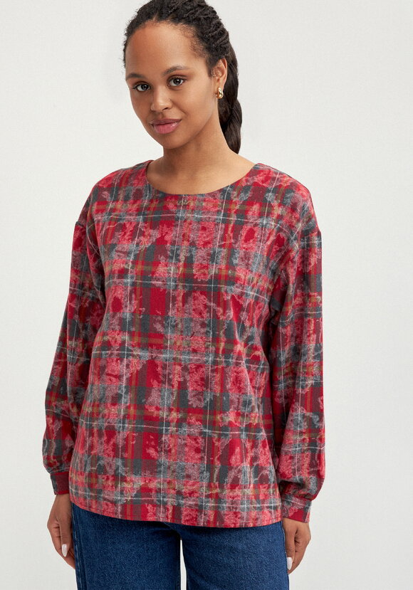 Блуза с застёжкой на спинке шир.  580, рис. 21