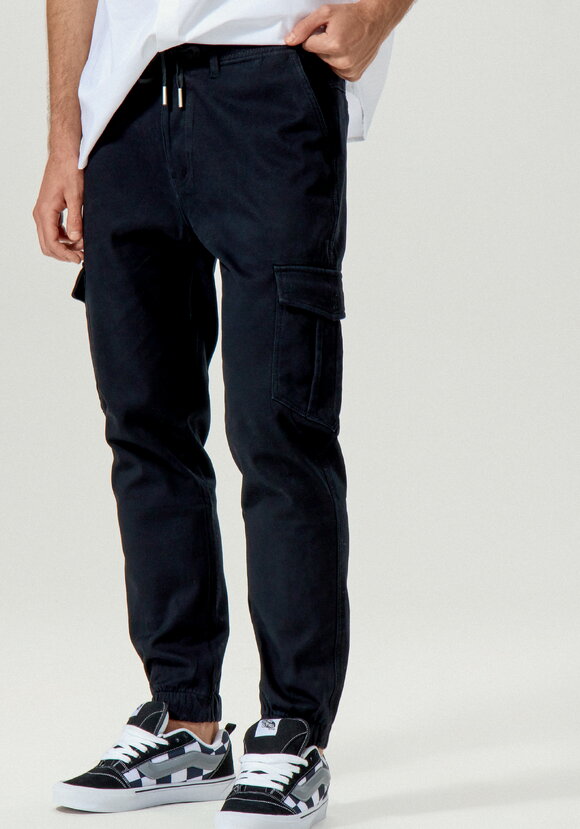 Брюки карго с накладными карманами по бокам шир.  580, рис. 4