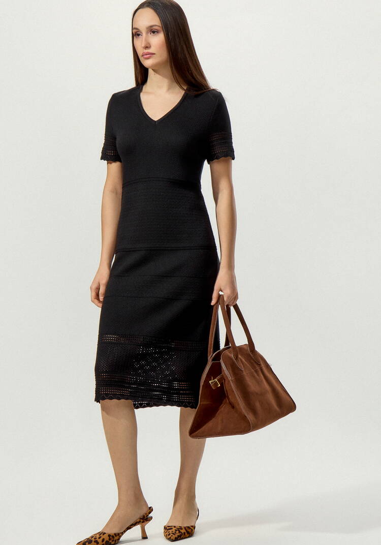 Платье прямого кроя с ажурным краем шир.  750, рис. 7