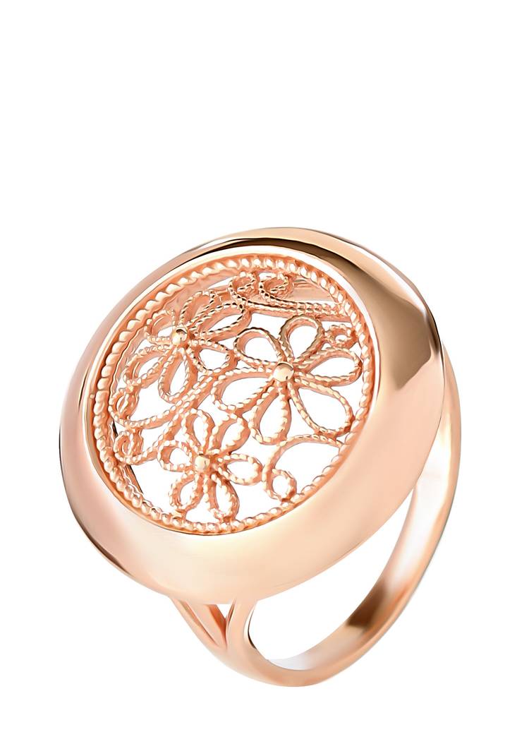 Серебряное кольцо Королевские цветы шир.  750, рис. 1