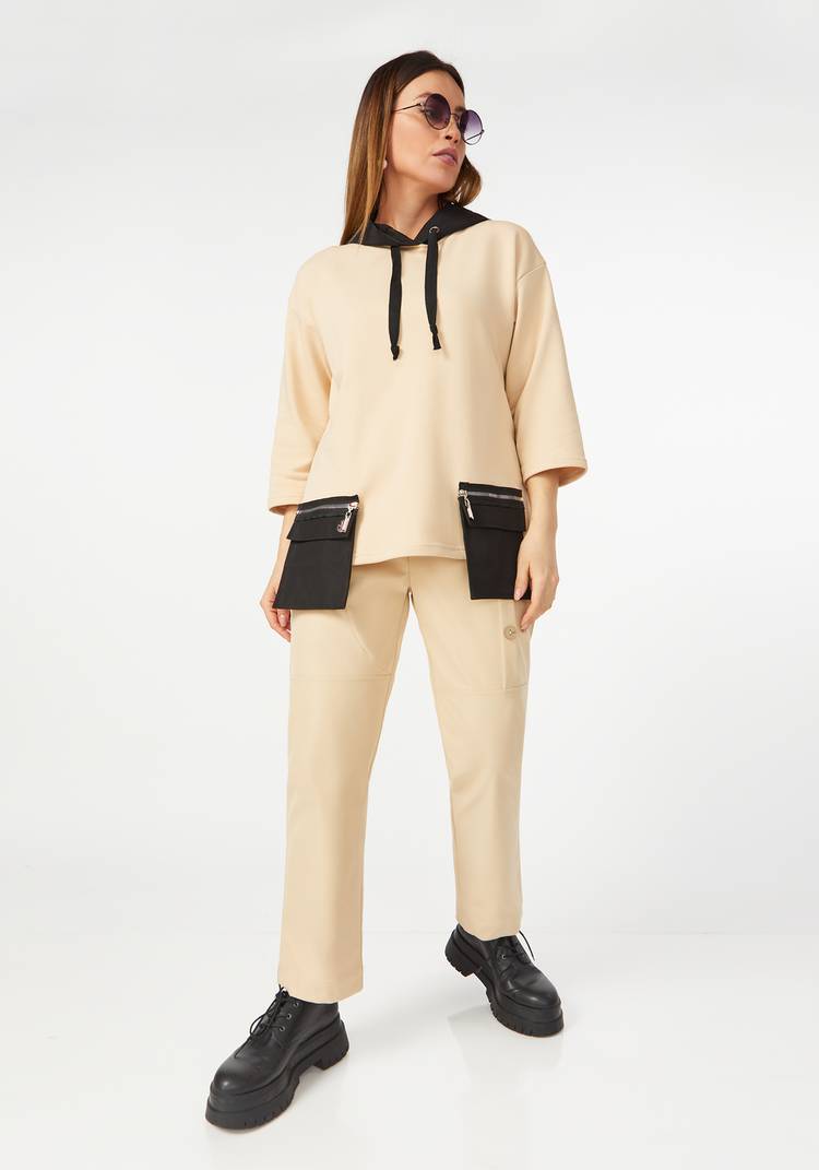 Брюки с декоративными пуговицами по бокам шир.  750, рис. 5