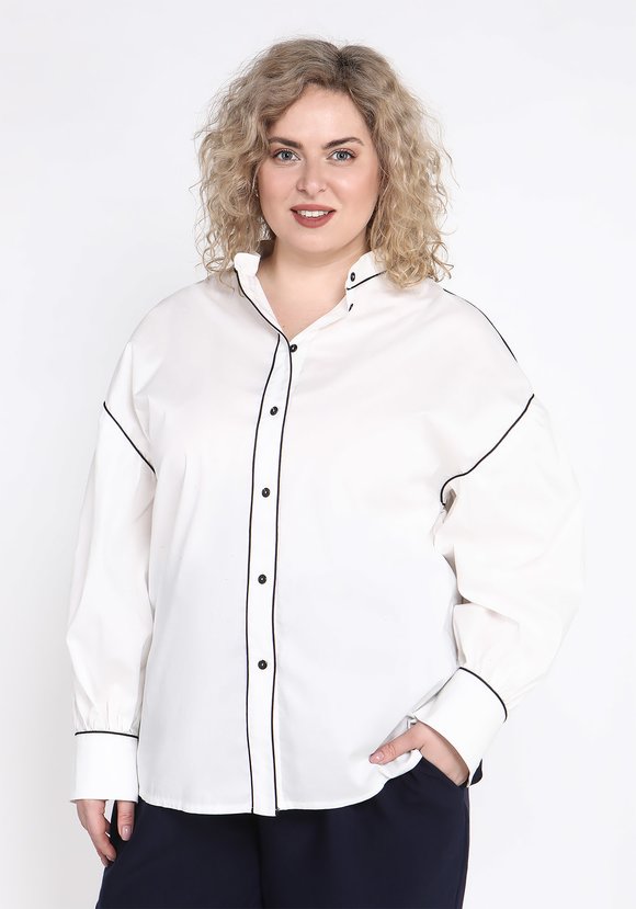 Блуза с отделкой кантом шир.  580, рис. 9