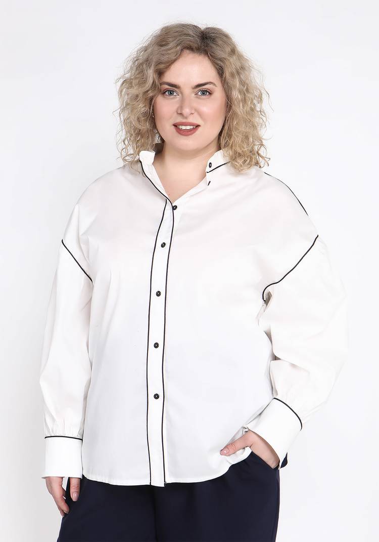 Блуза с отделкой кантом шир.  750, рис. 9