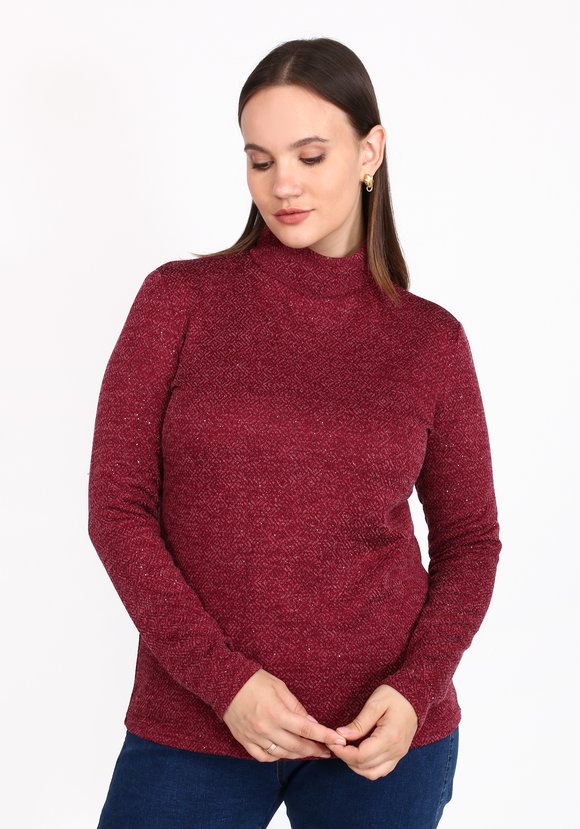 Водолазка базовая с люрексом шир.  580, рис. 2