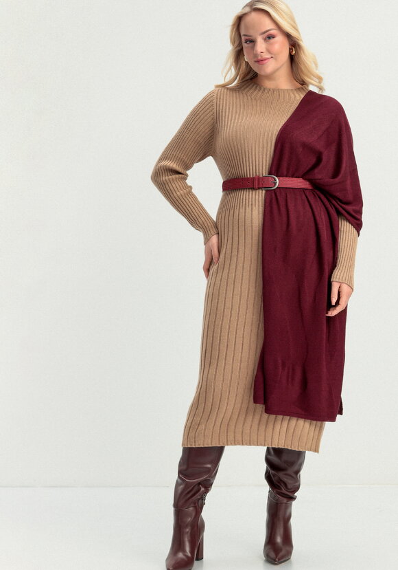 Платье прямого силуэта в рубчик шир.  580, рис. 7