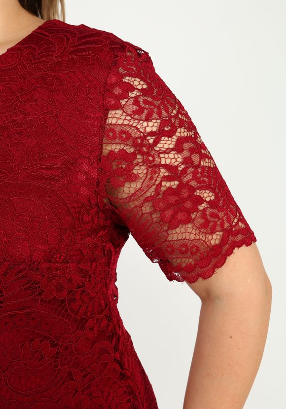 Платье гипюровое с эффектом двойки шир.  580, рис. 5