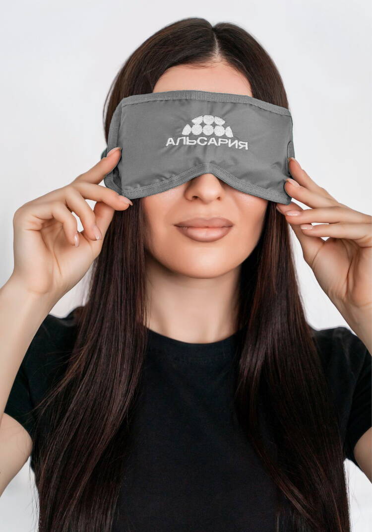 Анатомическая маска для сна с микросферами шир.  750, рис. 1