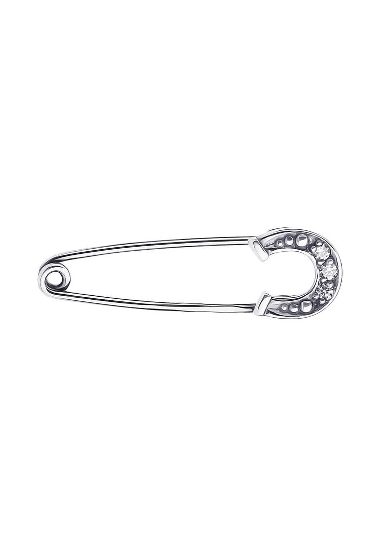 Брошь-булавка серебряная Талисман на удачу шир.  750, рис. 6