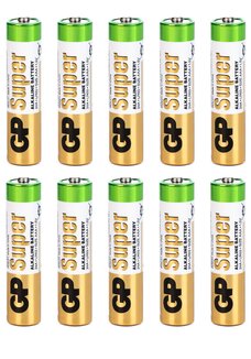 Батарейки алкалиновые ААА, 10 шт.
