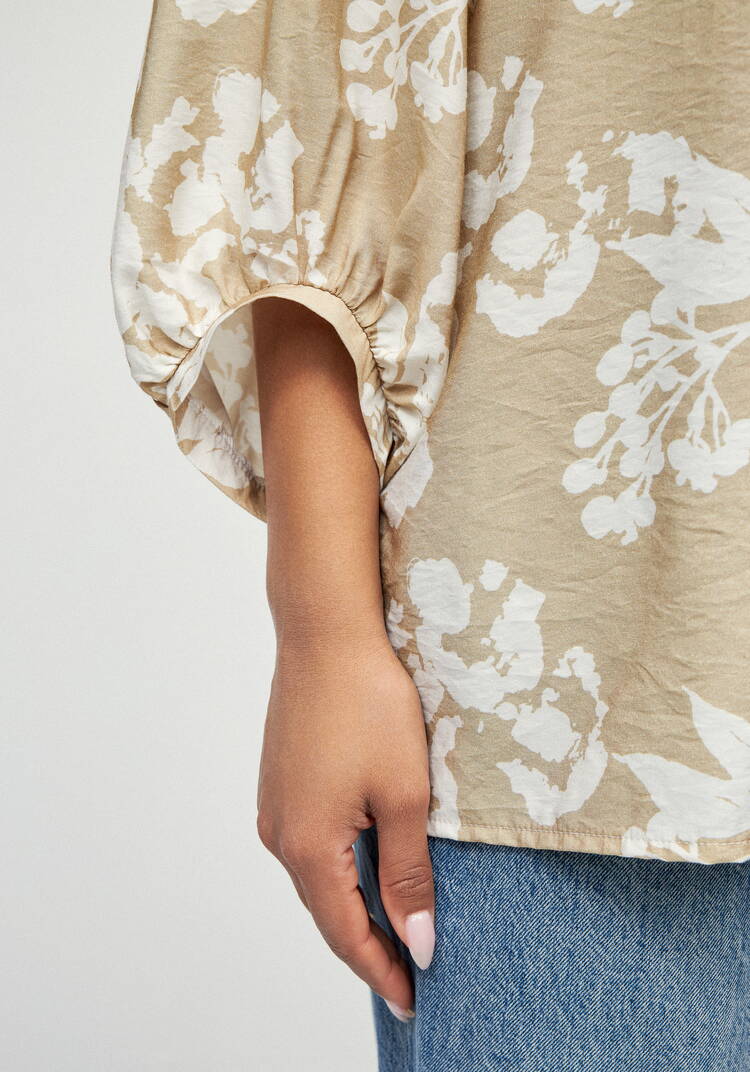 Блуза изо льна с принтом Эмилия шир.  750, рис. 6