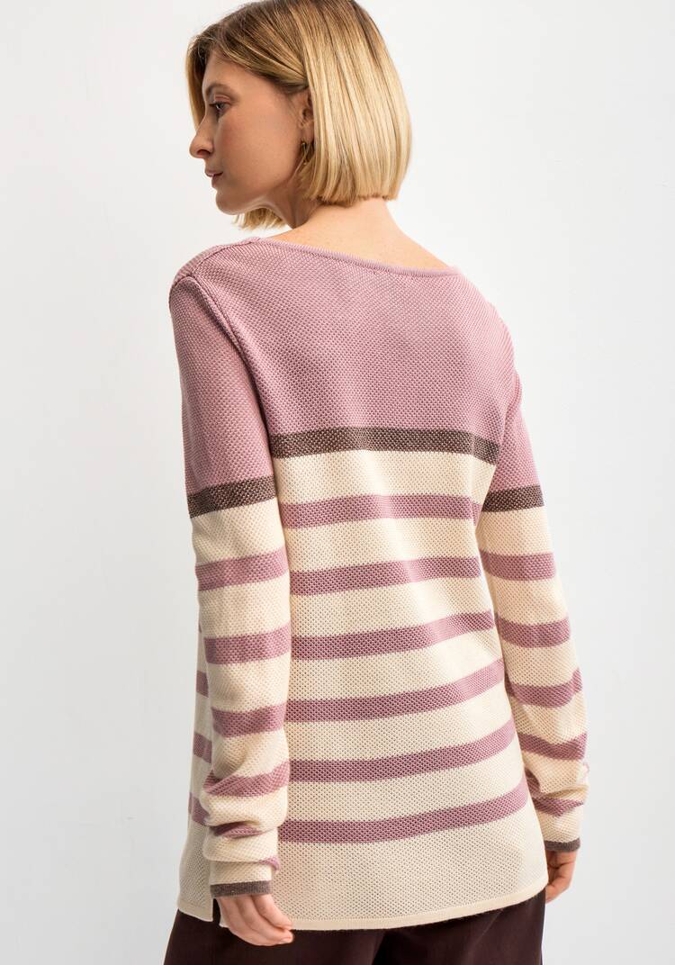 Джемпер в полоску с метанитью шир.  750, рис. 23