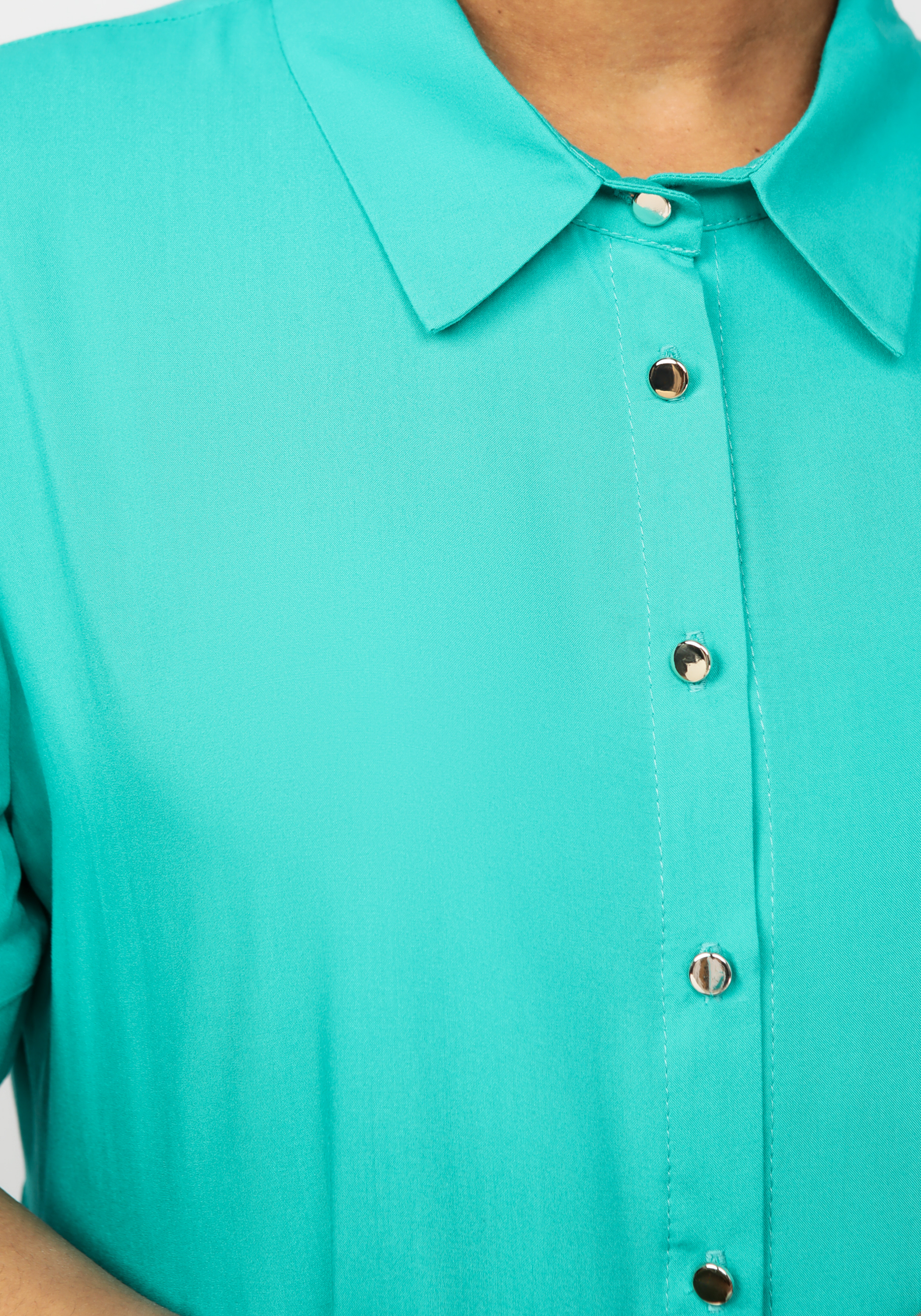 Платье рубашка на пуговицах свободного кроя Bianka Modeno, цвет фиолетовый, размер 50 - фото 10