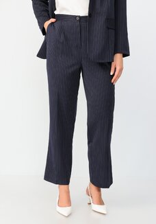 Брюки прямого кроя в полоску