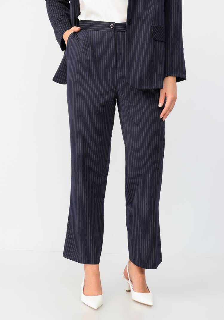 Брюки прямого кроя в полоску шир.  750, рис. 19