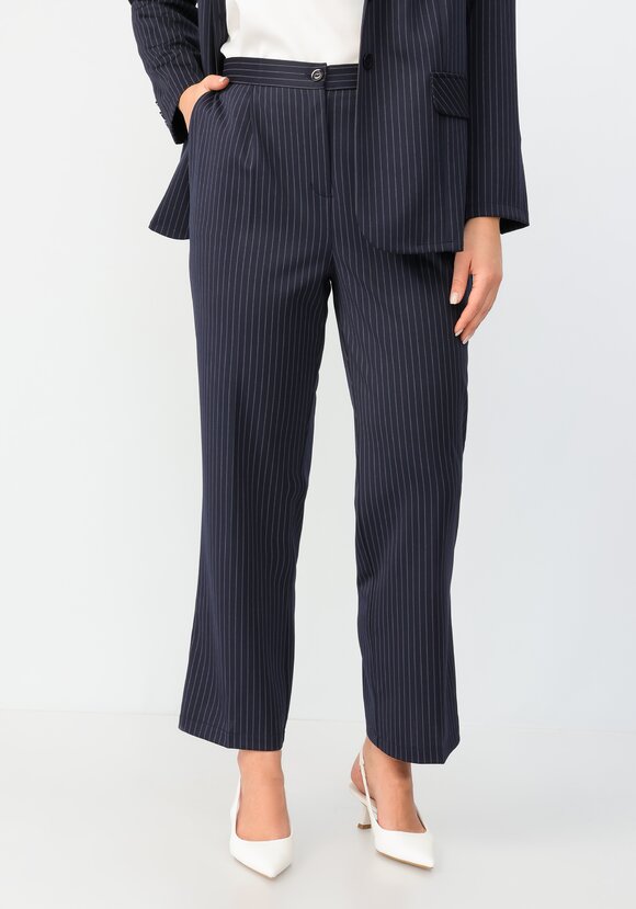 Брюки прямого кроя в полоску шир.  580, рис. 19