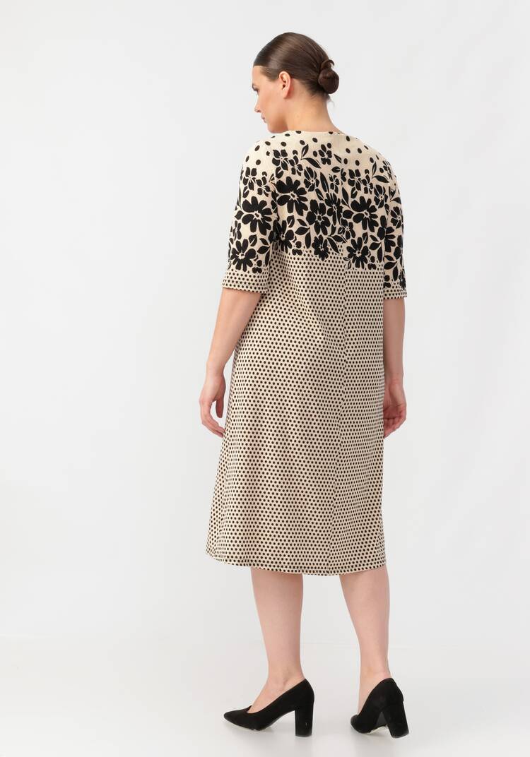 Платье Горох с принтом шир.  750, рис. 9