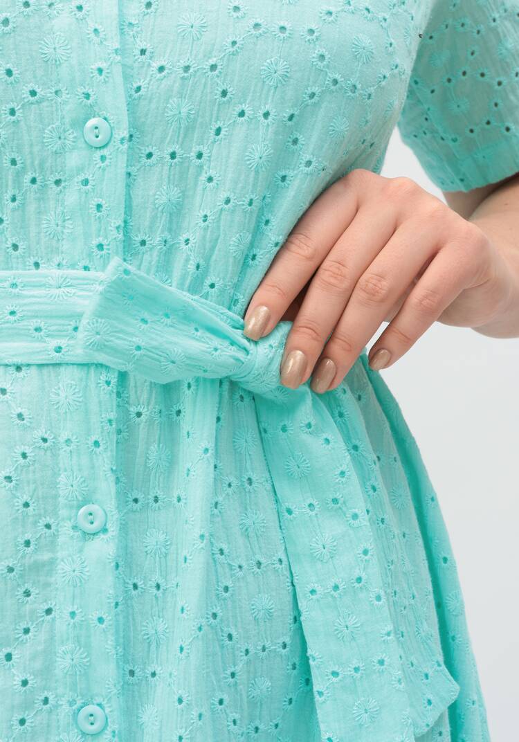 Платье из хлопка с поясом шир.  750, рис. 31