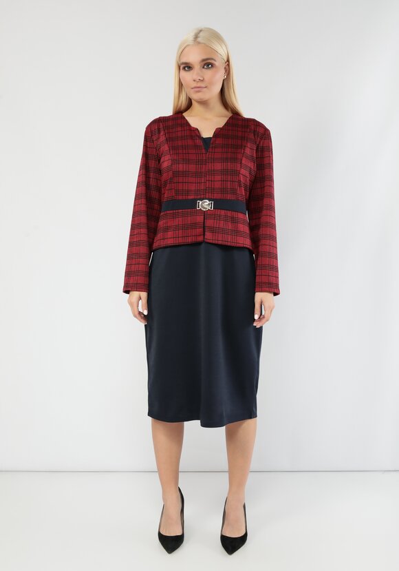 Платье с имитацией пиджака Барбара шир.  580, рис. 12