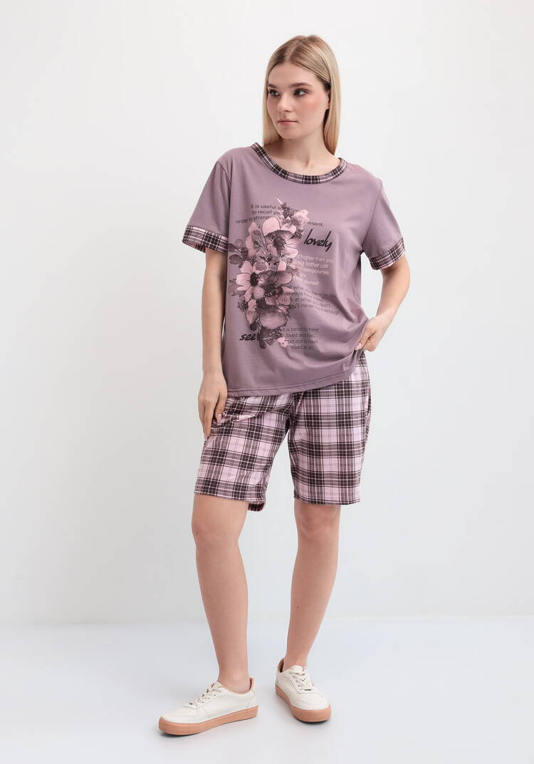 Костюм с клетчатыми шортами шир.  750, рис. 1
