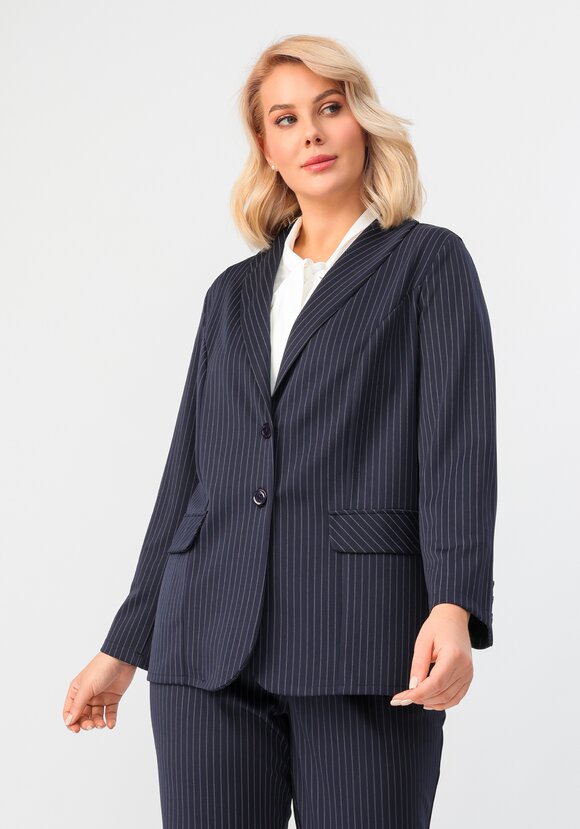 Пиджак однобортный в полоску шир.  580, рис. 27